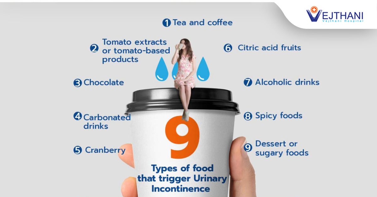 9 Types of food that trigger Urinary Incontinence