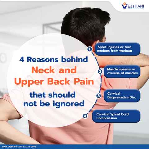 4 Reasons behind Neck and Upper Back Pain that should not be ignored -  Vejthani Hospital