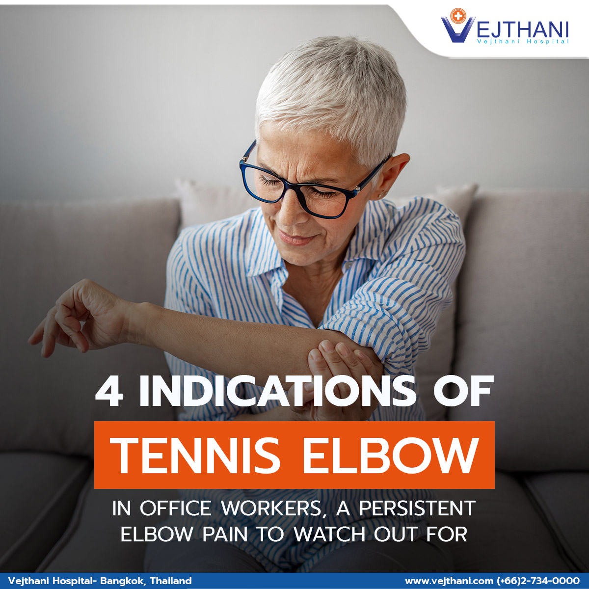 4 Indications of Tennis Elbow in Office Workers, a Persistent Elbow