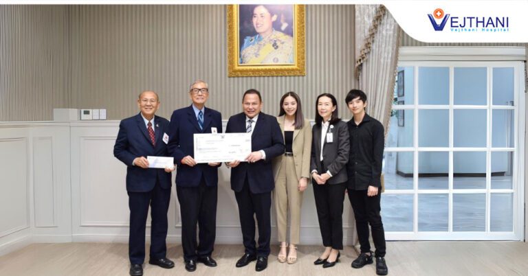 Heartfelt Support Fuels Life-Saving Efforts: Dr. Charkrit Soucksakit, the CEO of Vejthani Hospital Donates 5 million Baht to the Thai Red Cross Organ Donation Center