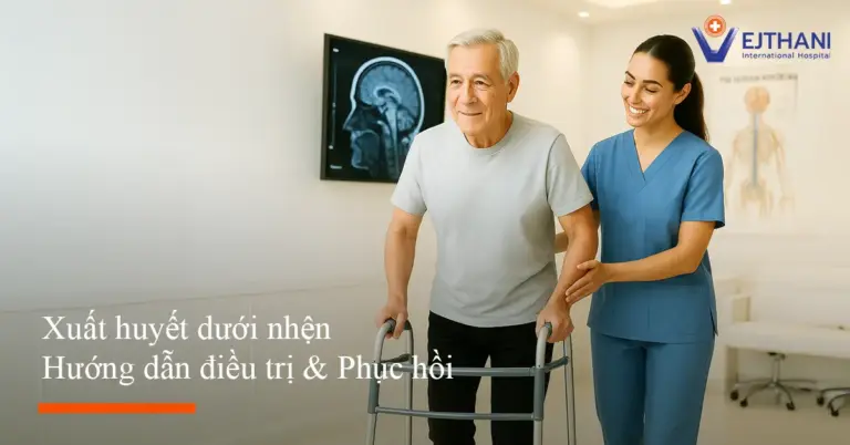 Các chỉ dẫn cần thiết để chăm sóc người bị xuất huyết dưới nhện, cách điều trị, theo dõi sức khỏe và hỗ trợ sinh hoạt hằng ngày cho bệnh nhân giúp người bệnh hồi phục tốt hơn và giảm nguy cơ biến chứng.