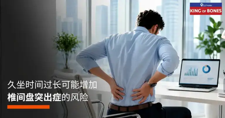 久坐时间过长可能增加椎间盘突出症的风险