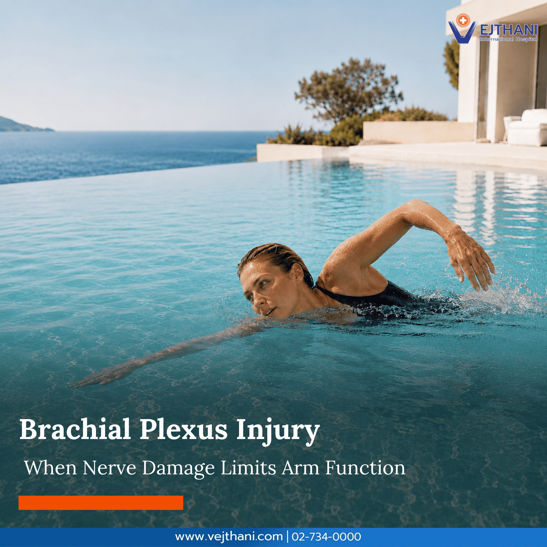 A brachial plexus injury can cause numbness, pain, and difficulty moving the arm because these nerves carry signals between the spinal cord and the shoulder, arm, and hand. How well the arm recovers depends largely on where the nerves are injured and how severe the damage is.