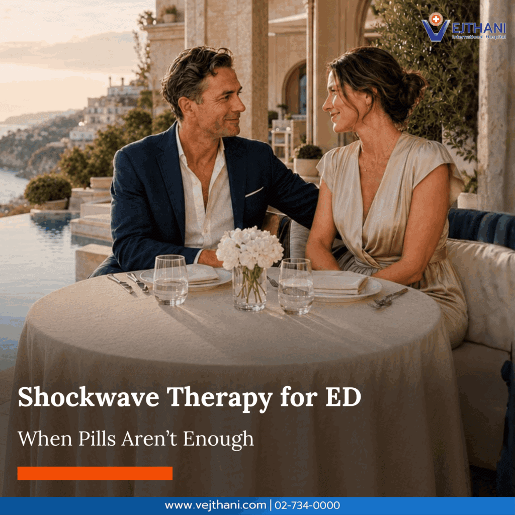 Medication can help many men manage erectile dysfunction, but it may not be the only option worth considering. When reduced blood flow contributes to erectile dysfunction, shockwave therapy may offer another option for selected men. Rather than relying only on medication to support erections, shockwave therapy for ED may form part of a broader treatment plan based on the cause and severity of erectile dysfunction.